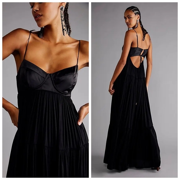 Free People Freya Maxi Dress Black - Picture 2 of 4